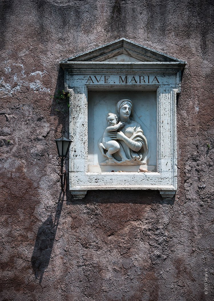 Ave Maria, Барельеф, Италия, Рим, Сергей