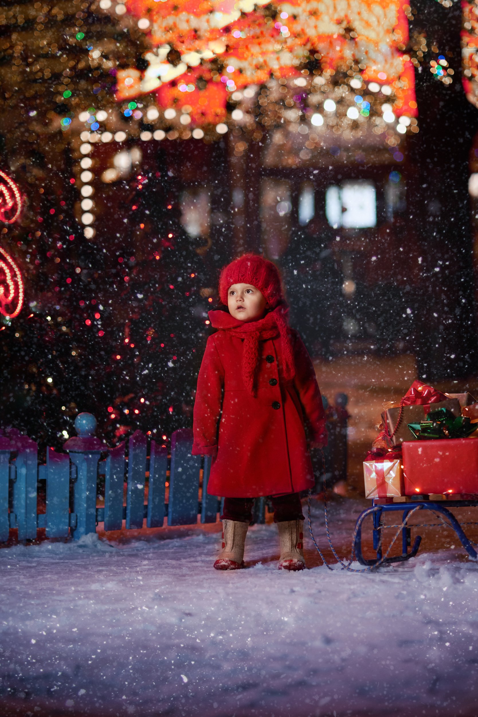 portrait,   kids, nikon, детская фотография, new year , street, портрет, Наталья Егоренкова