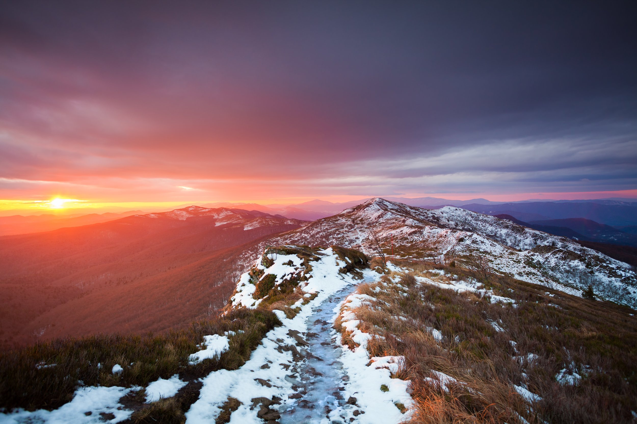 Bieszczady, mountains, sunrise, morning, color, ,  Mirek Pruchnicki