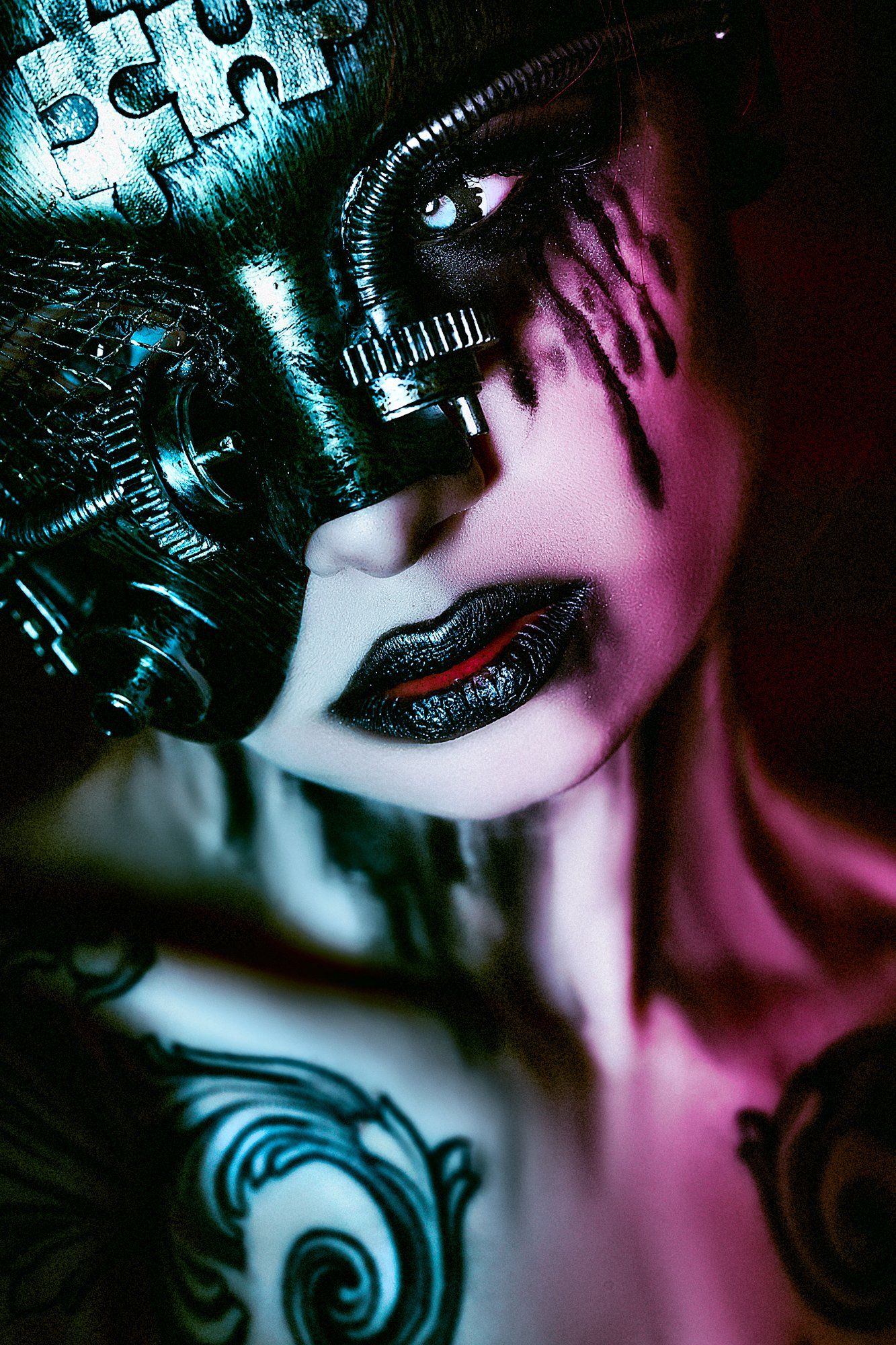 woman, portrait, studio, conceptual, art, darkbeauty, cyberpunk, Руслан Болгов (Axe)