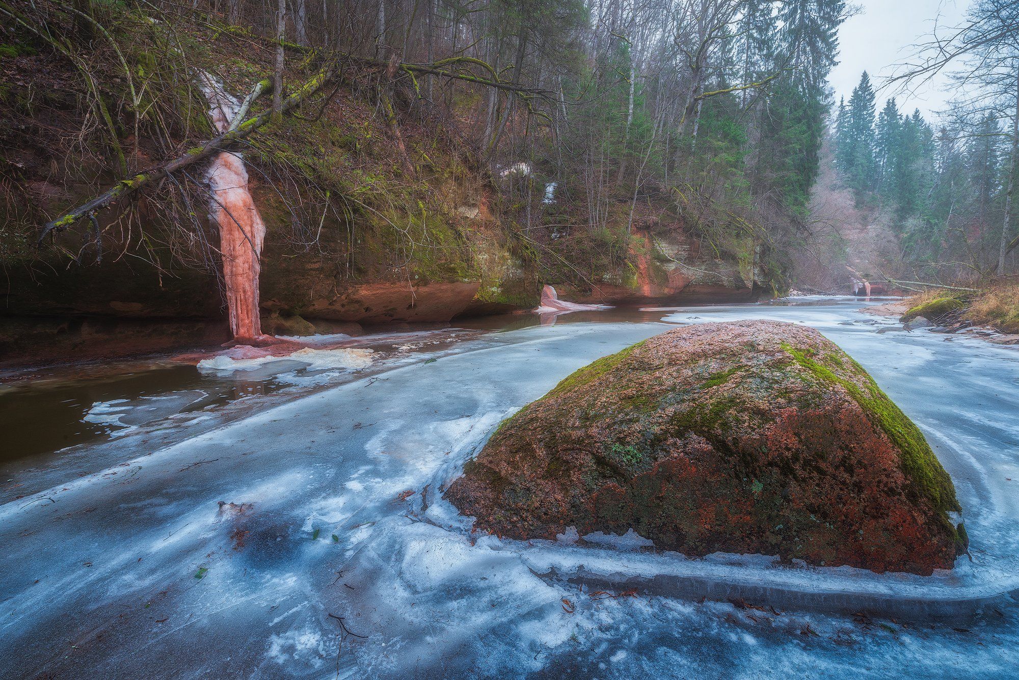 Пейзаж Nikon Latvia Латвия зима Сигулда Amata Амата река, Arturs Barzdis