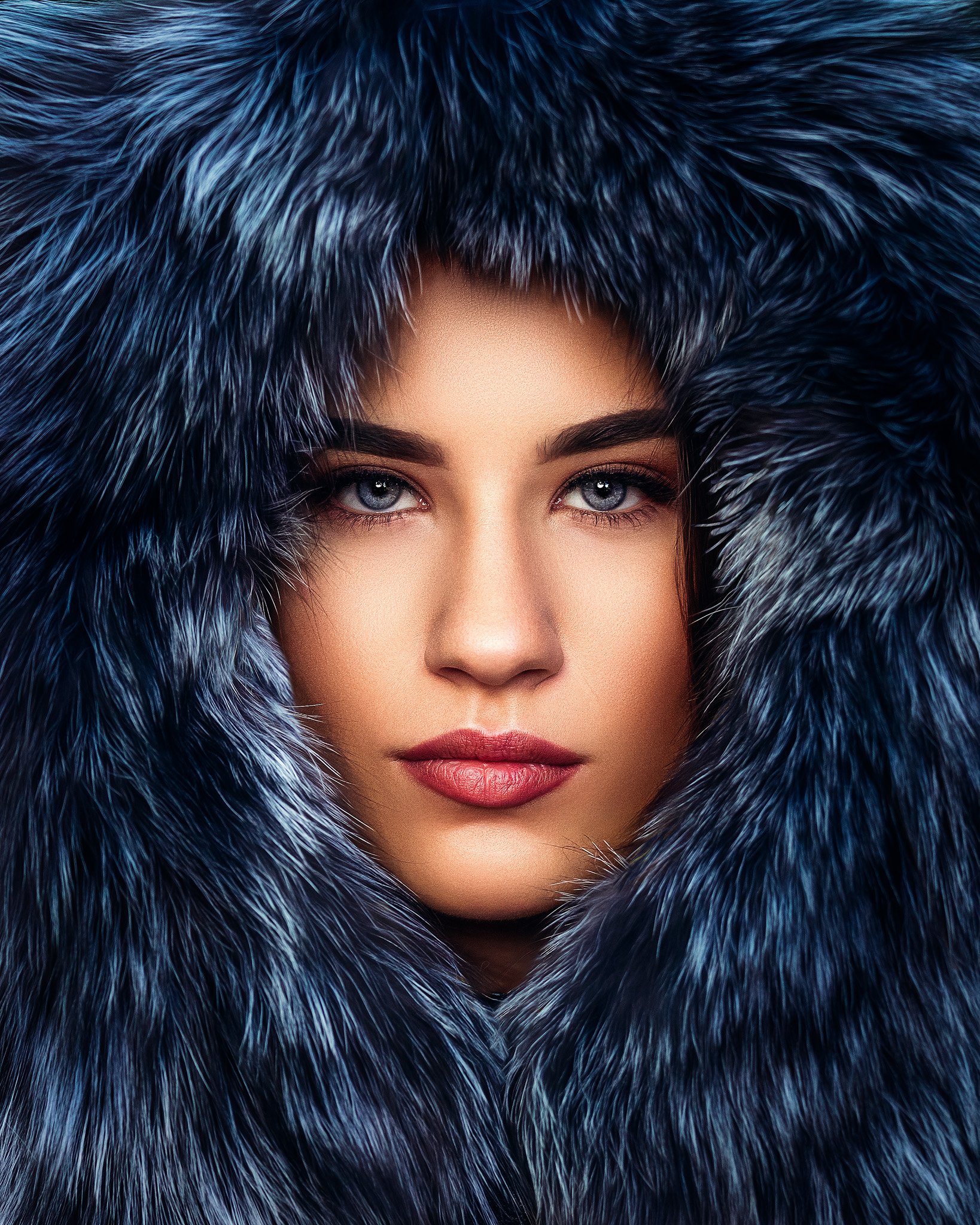 portrait, blue eyes , brunette, bulgarian, winter , cold, Чавдар Димитров