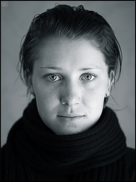 портрет, девушка, глаза, Евгений Павленко