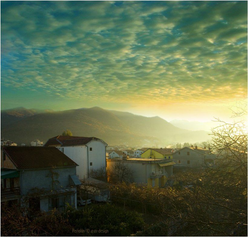 черногория.тиват, утро, горы, Виктор Перякин