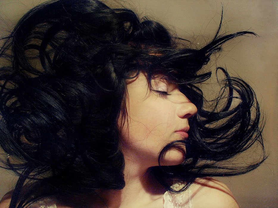 девушка, сон, растрепанные волосы, Milky_Jane