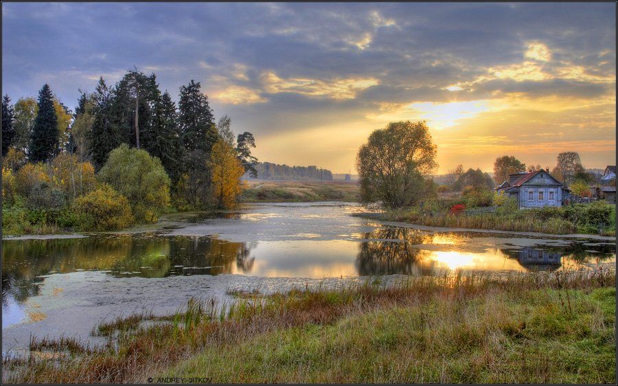 осень, захарово, пруд, пейзаж, Андрей Житков