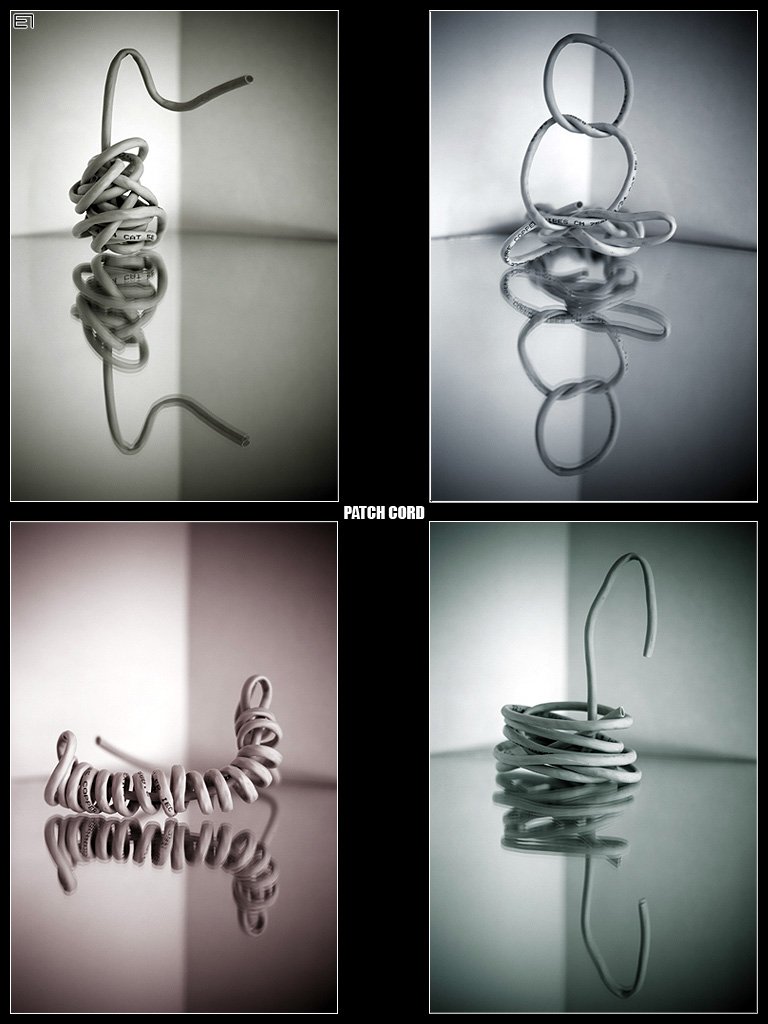 patch cord, патч-корд, предметная съёмка, отражение, Евгений Павленко
