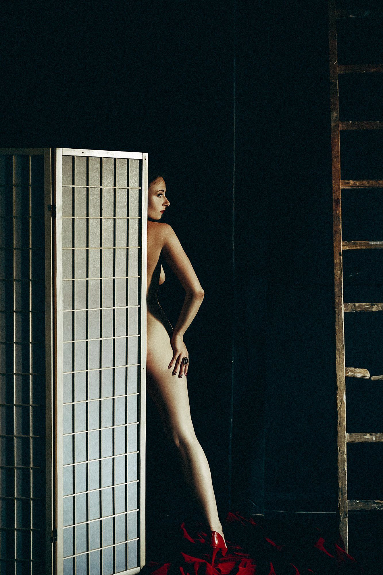 woman, portrait, nude, indoors, conceptual, Руслан Болгов (Axe)