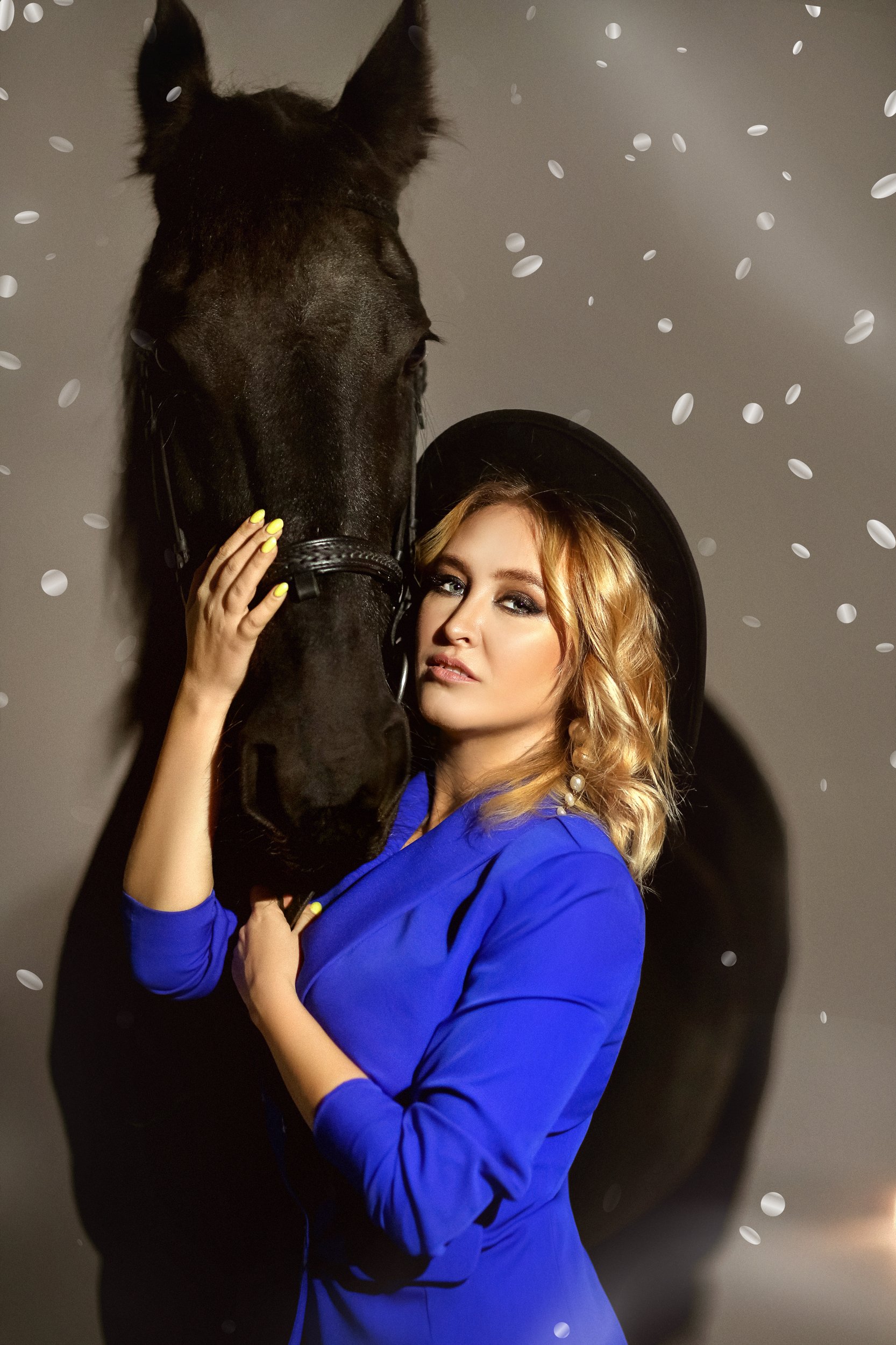 Портрет, лошадь, девушка и лошадь, Оля Ветрова