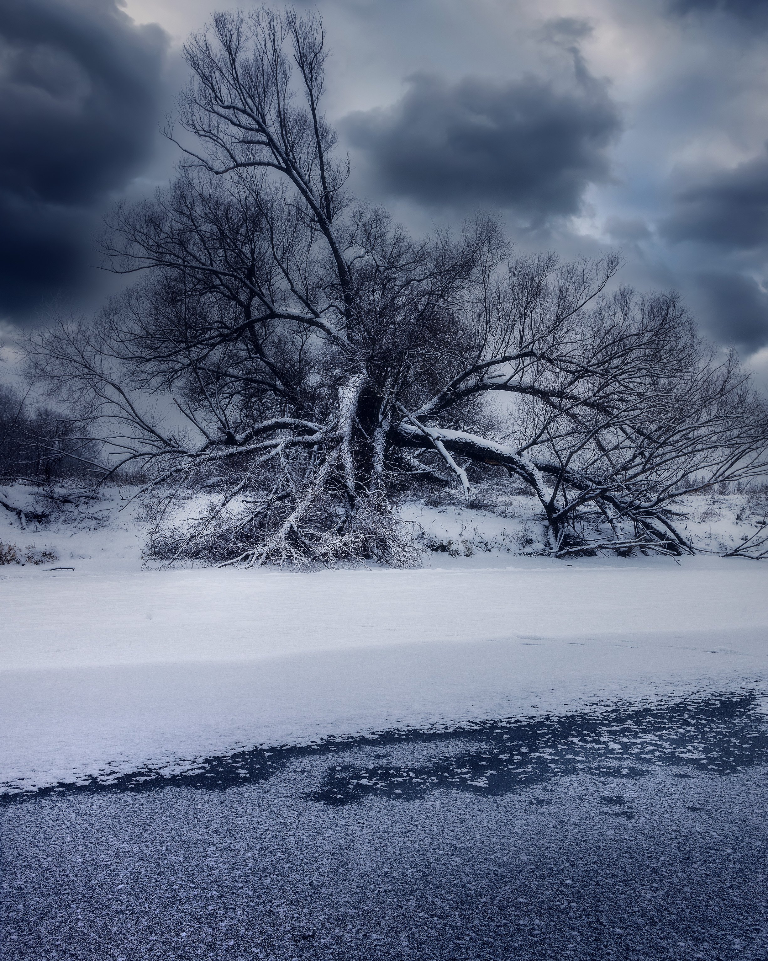 зима пейзаж природа река снег, Роман Мурашов