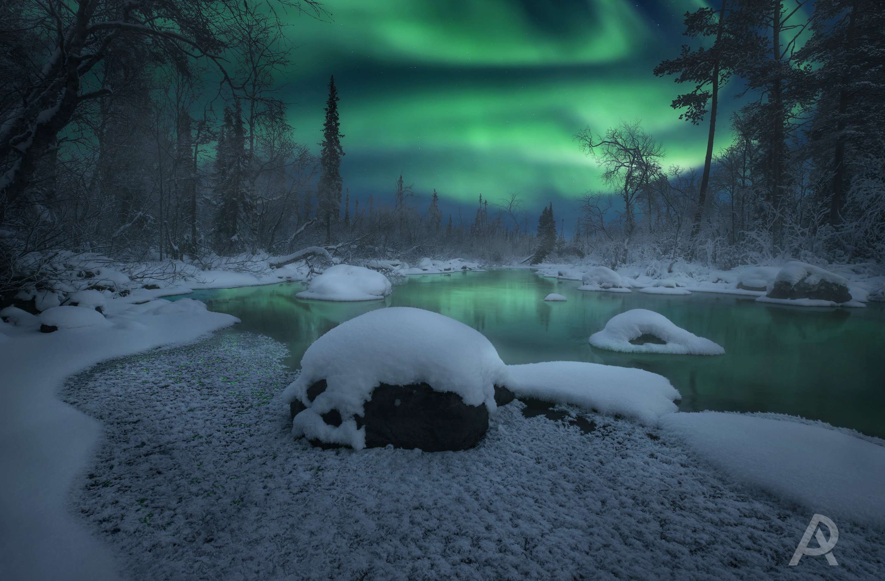 aurora borealis, северное  сияние, полярное сияние, кольский  полуостров,  Aleksey R.