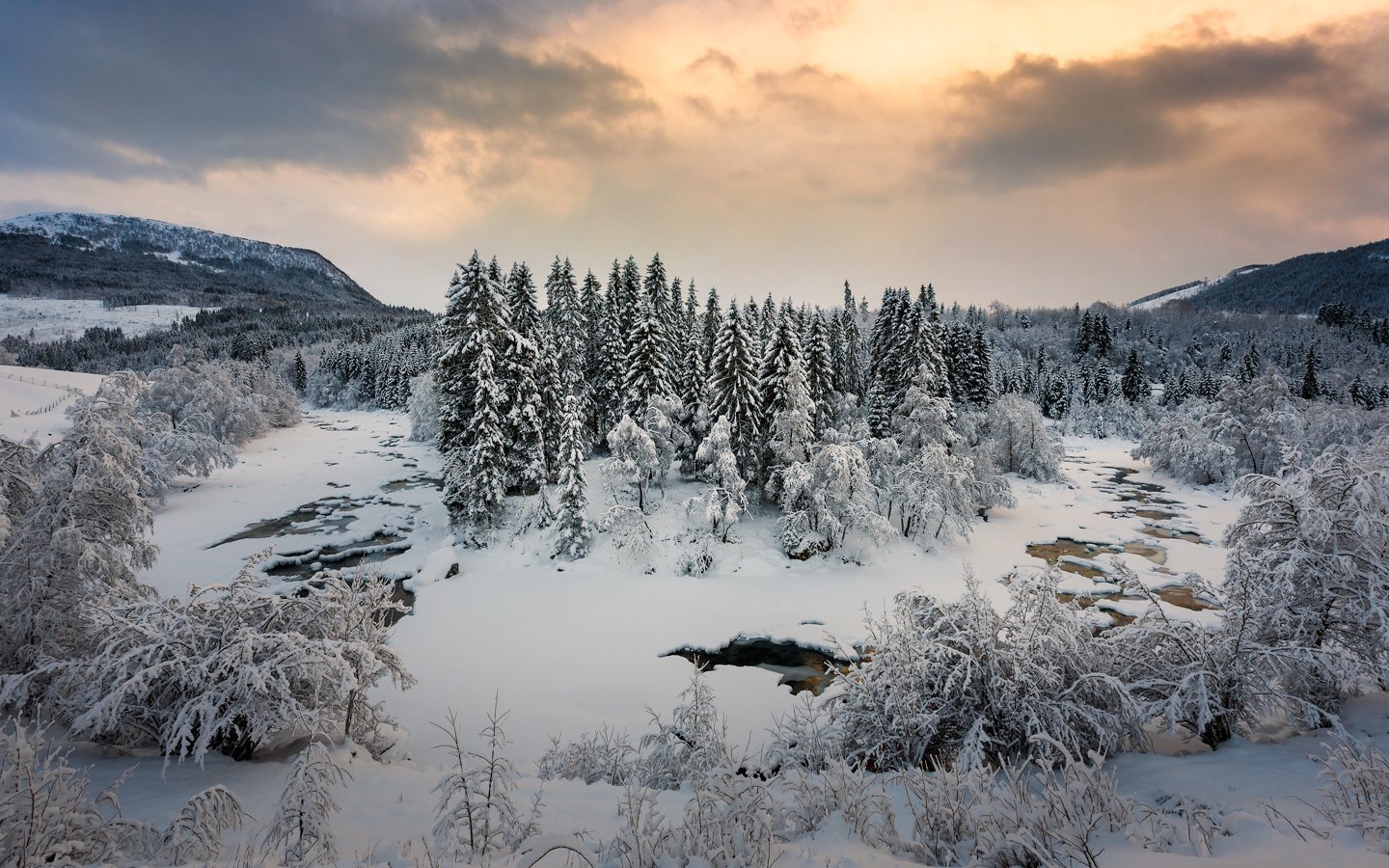 norway,landscape,light,sunset,winter, Tomek Orylski
