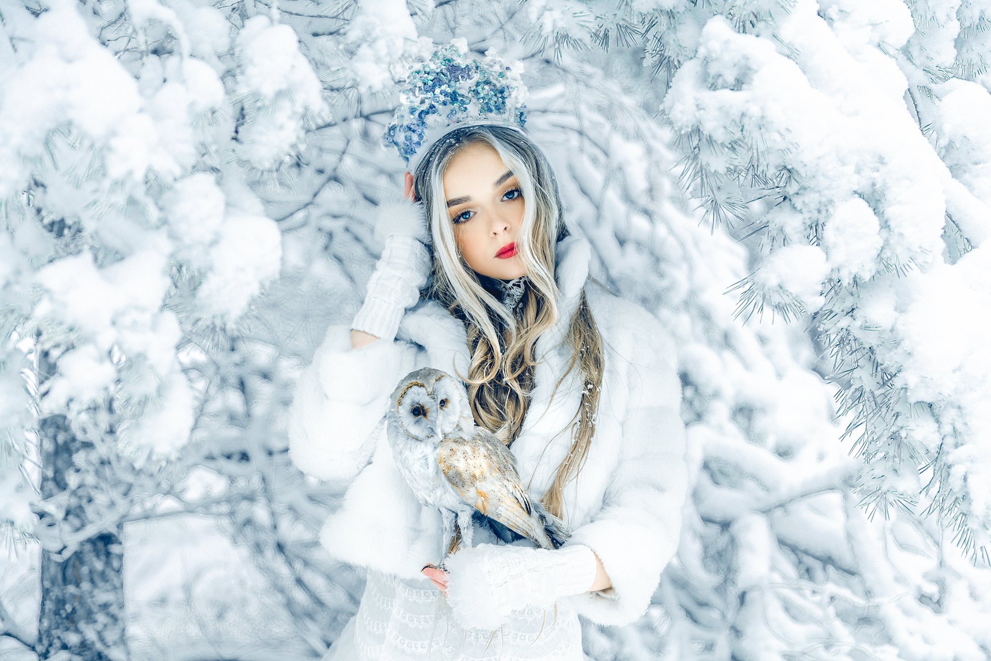 woman, portrait, conceptual, outdoors, winter, beauty, Руслан Болгов (Axe)