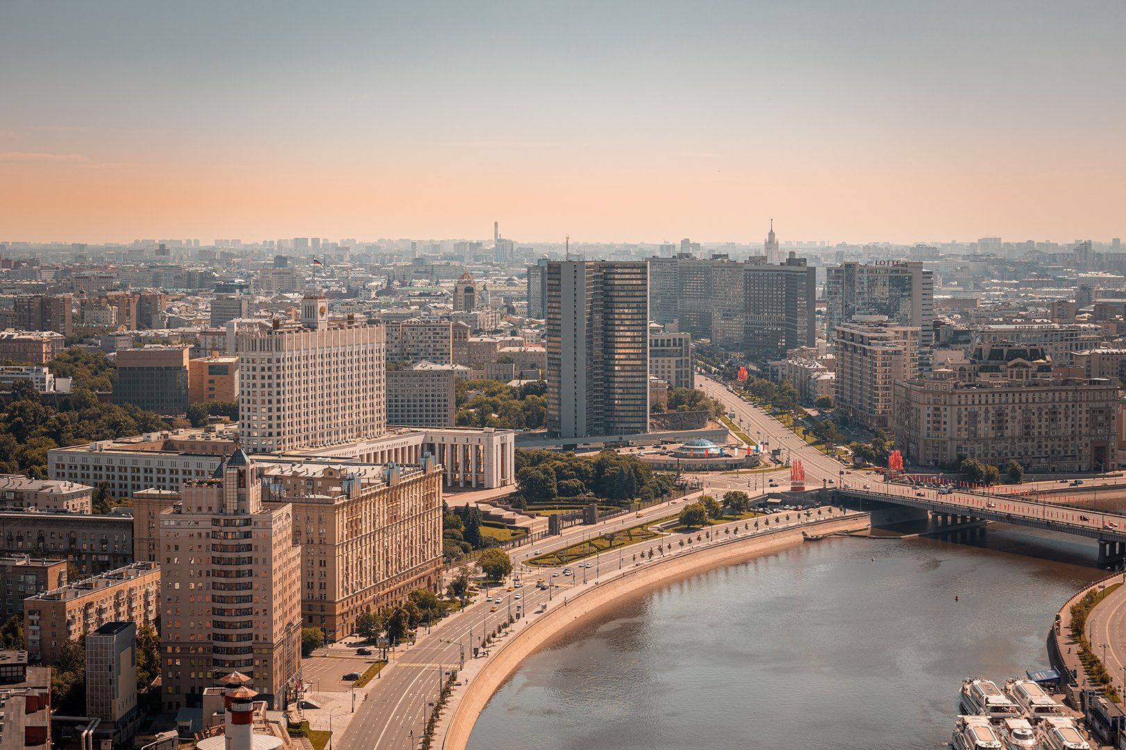 москва, виды, новый Арбат, рассвет, , Юрий Шурчков