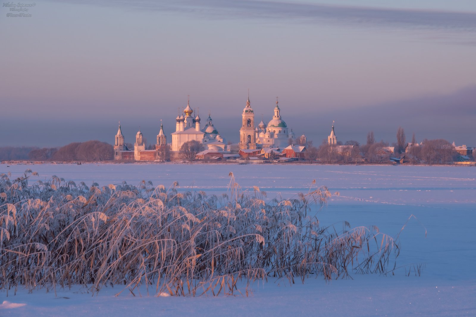 неро, ярославская область, ростов великий, спасо-яковлевский монастырь, зима, русская зима, рассвет, мороз, Николай Сапронов