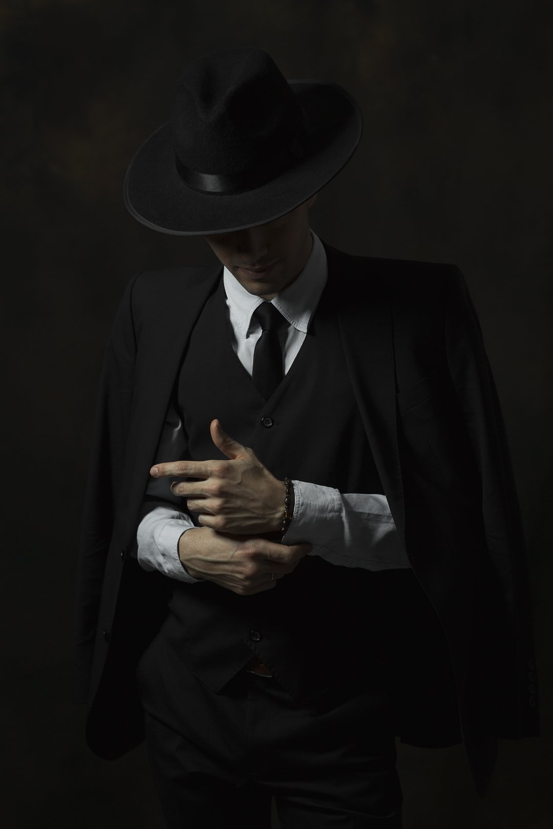 man, portrait, hat, guy, suit, мужчина, портрет, шляпа, парень, костюм, Вероника Баласюк