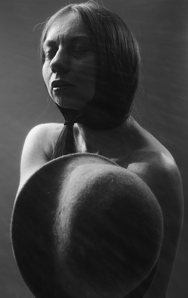 черно-белая фотография, художественная фотография, автопортрет, мультиэкспозиция, Anastasiya Kostyleva