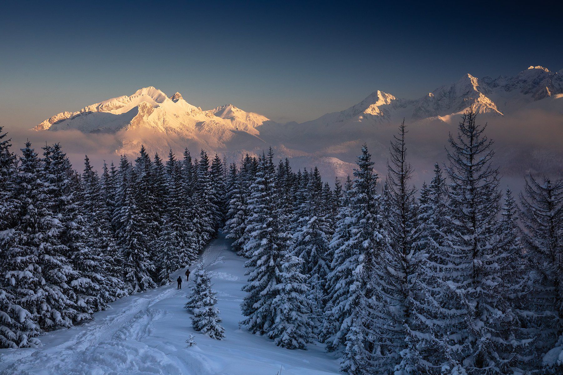 mountains, winter, poland, slovakia, Michał Kasperczyk