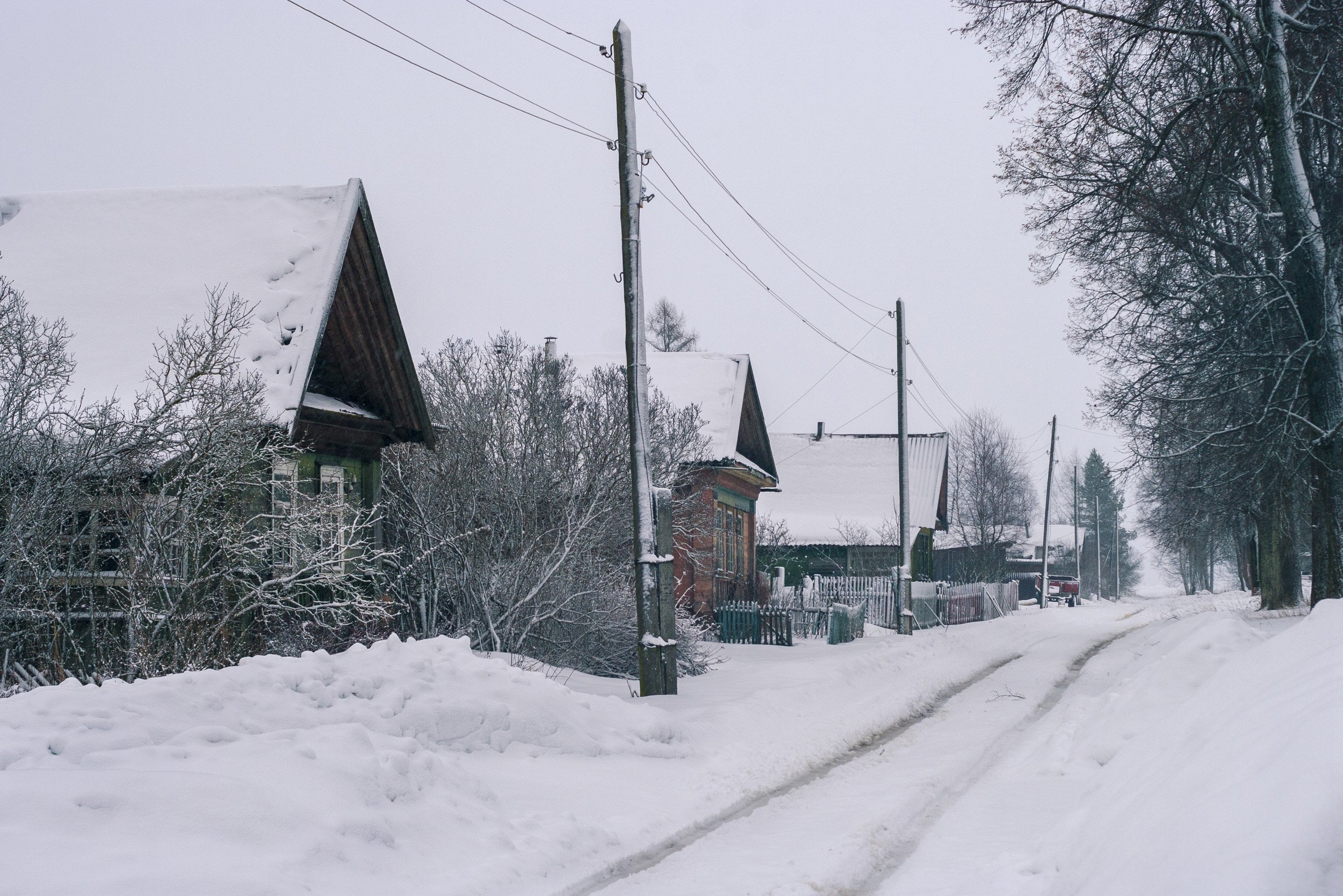 зима, деревня, россия, Александр Кыров