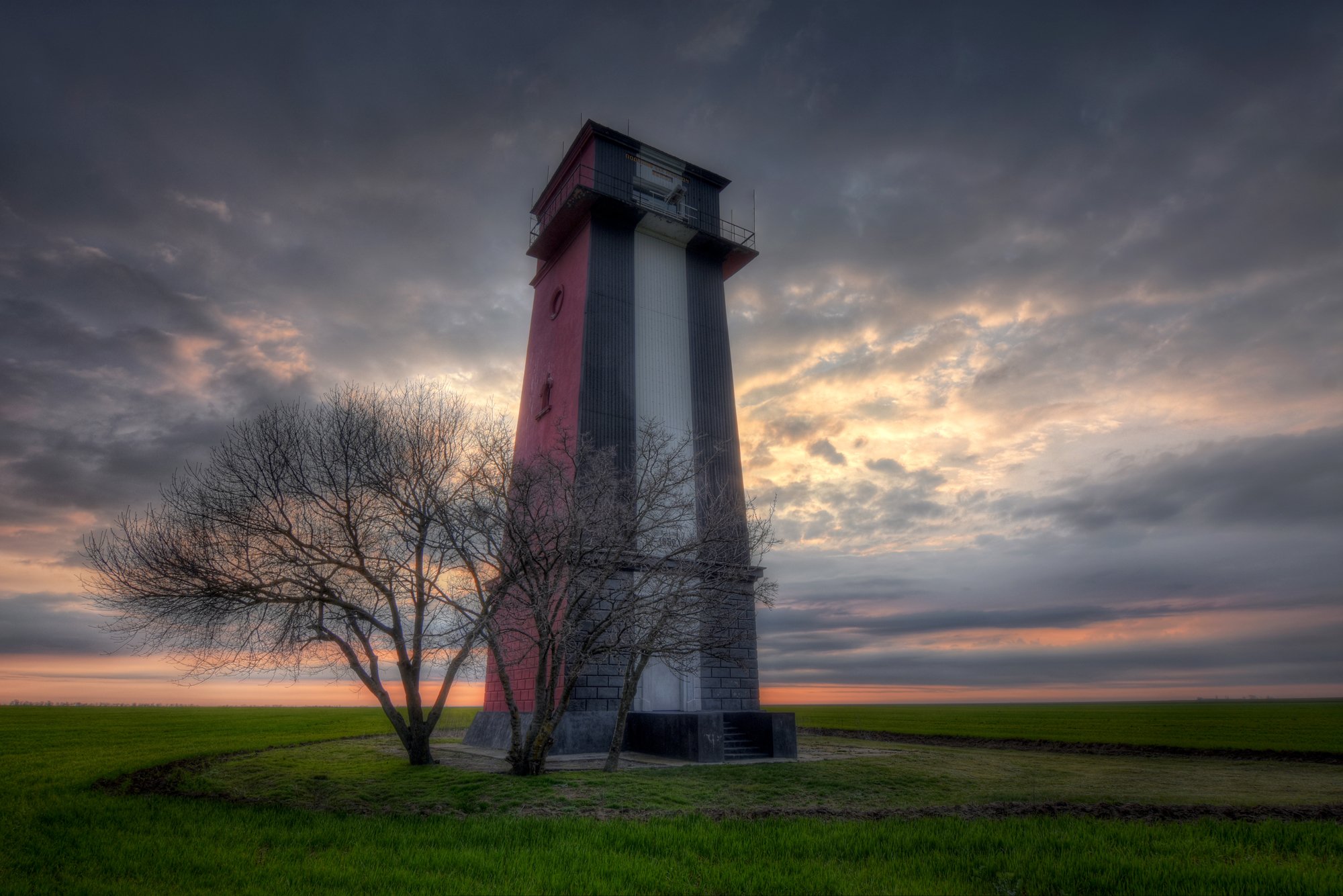 Lighthouse, background, morning, sky, sunrice, Игорь Марценюк