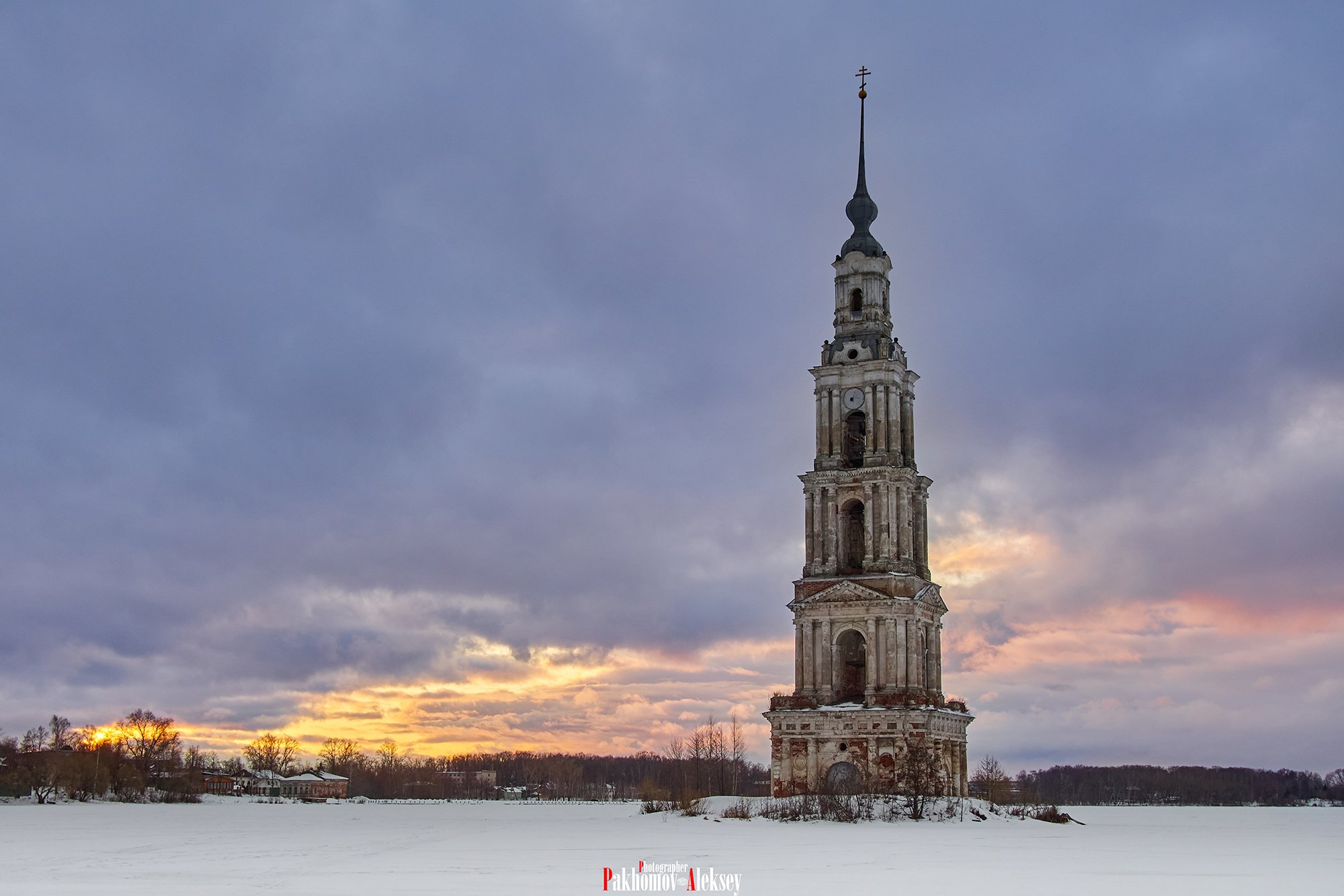 landscape, nature, color,  russia, outdoor, arhitecture, church, sunset, Aleksey Pakhomov