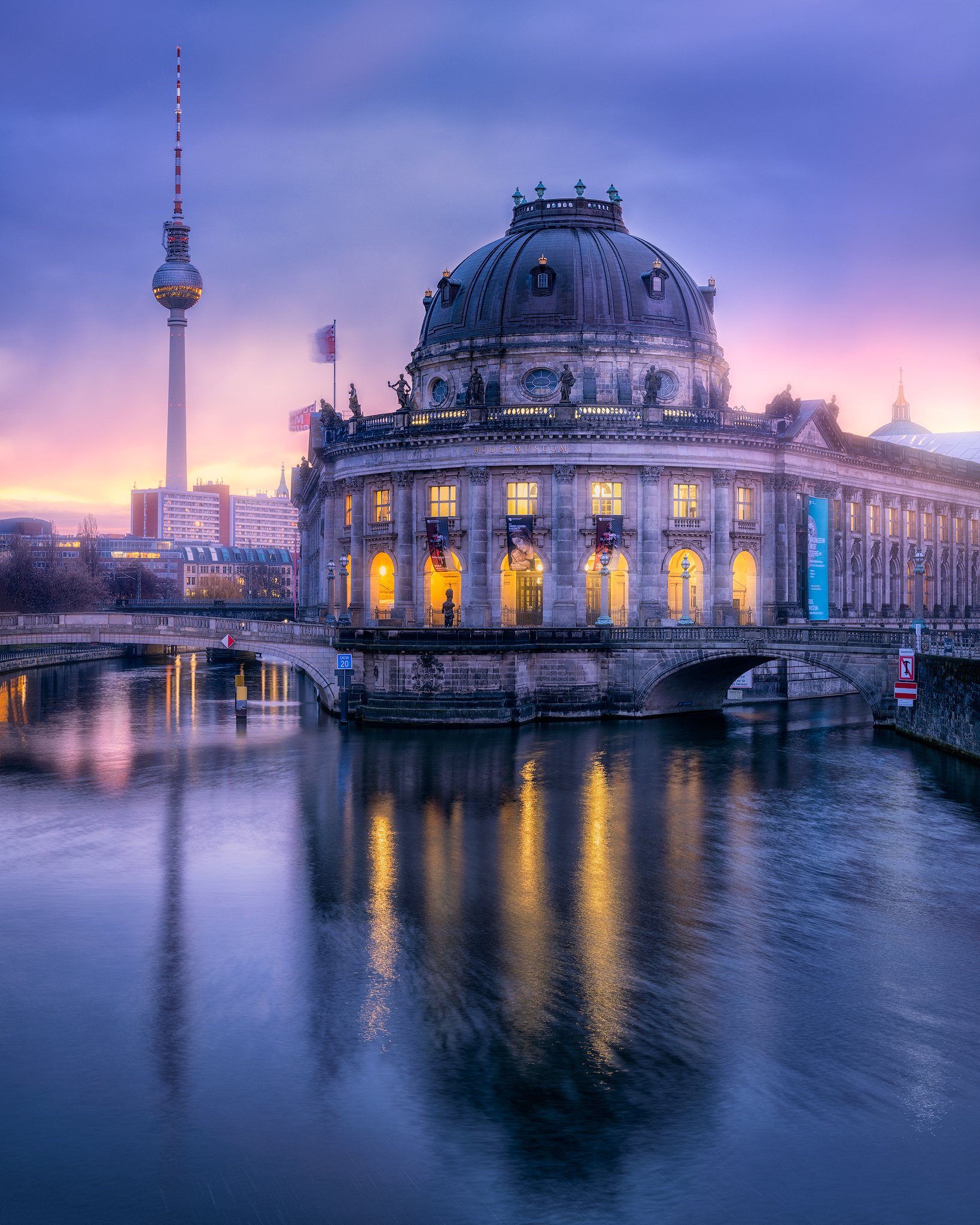 Berlin, Sunrise, Colorful, Moody, Architecture, City, Long Exposure, Remo Daut