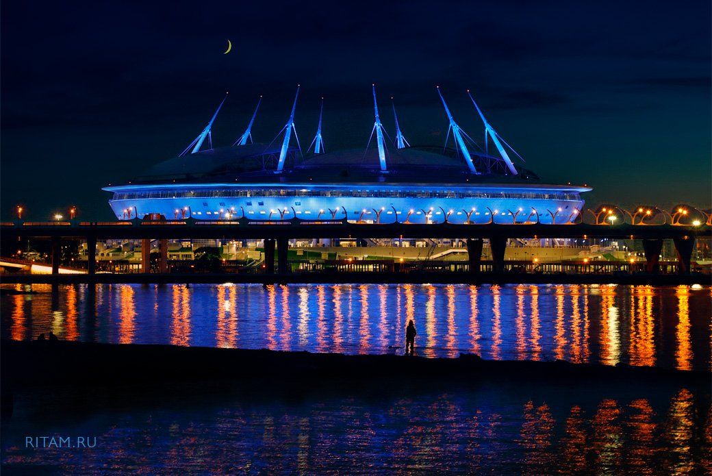 ритам, мельгунов, ritam, melgunov, петербург, санкт-петербург, petersburg, saint-petersburg, russia, night, night photography, moon, architecture, modern, modern architecture, stadium, football, зенит, стадион, футбол, газпром-арена, фотография, россия, c, Ритам Мельгунов