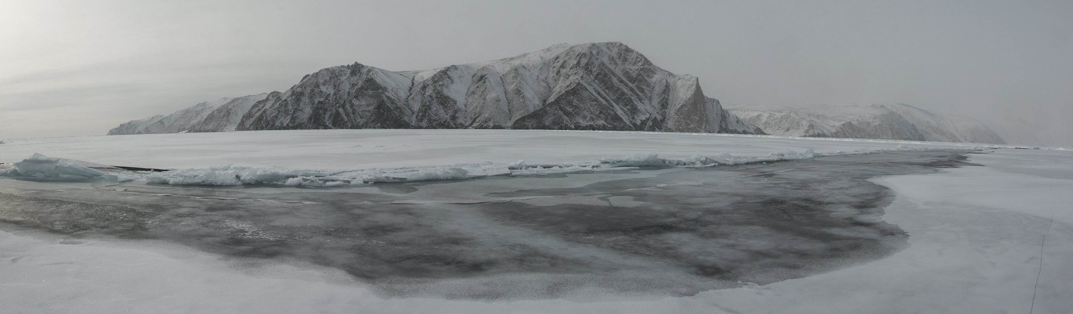 байкал лёд ледовая трещина становая щель, Андрей Таничев