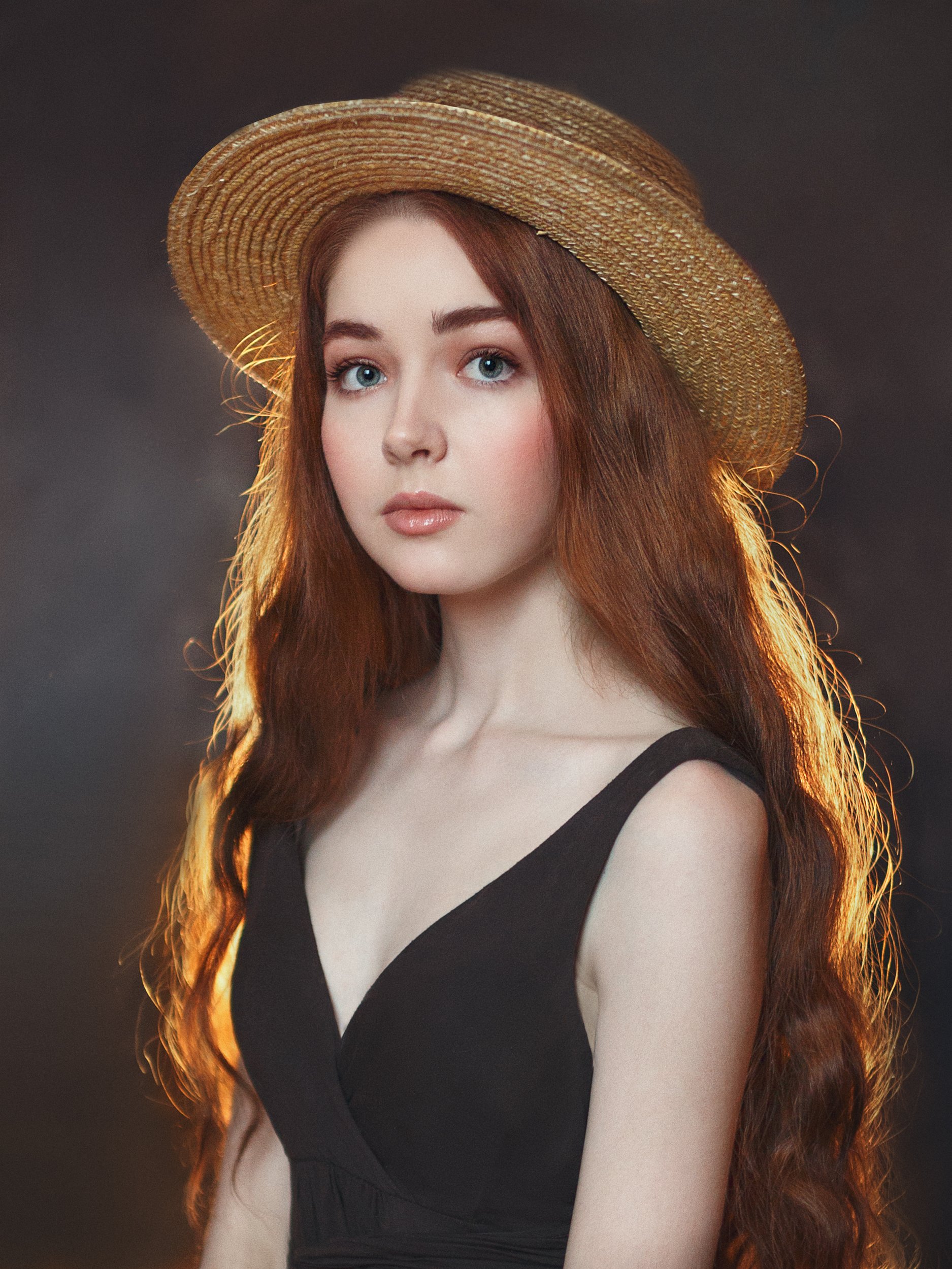 рыжая, юная, красавица, длинные волосы, нежная, открытый взгляд, Оксана Ведмеденко