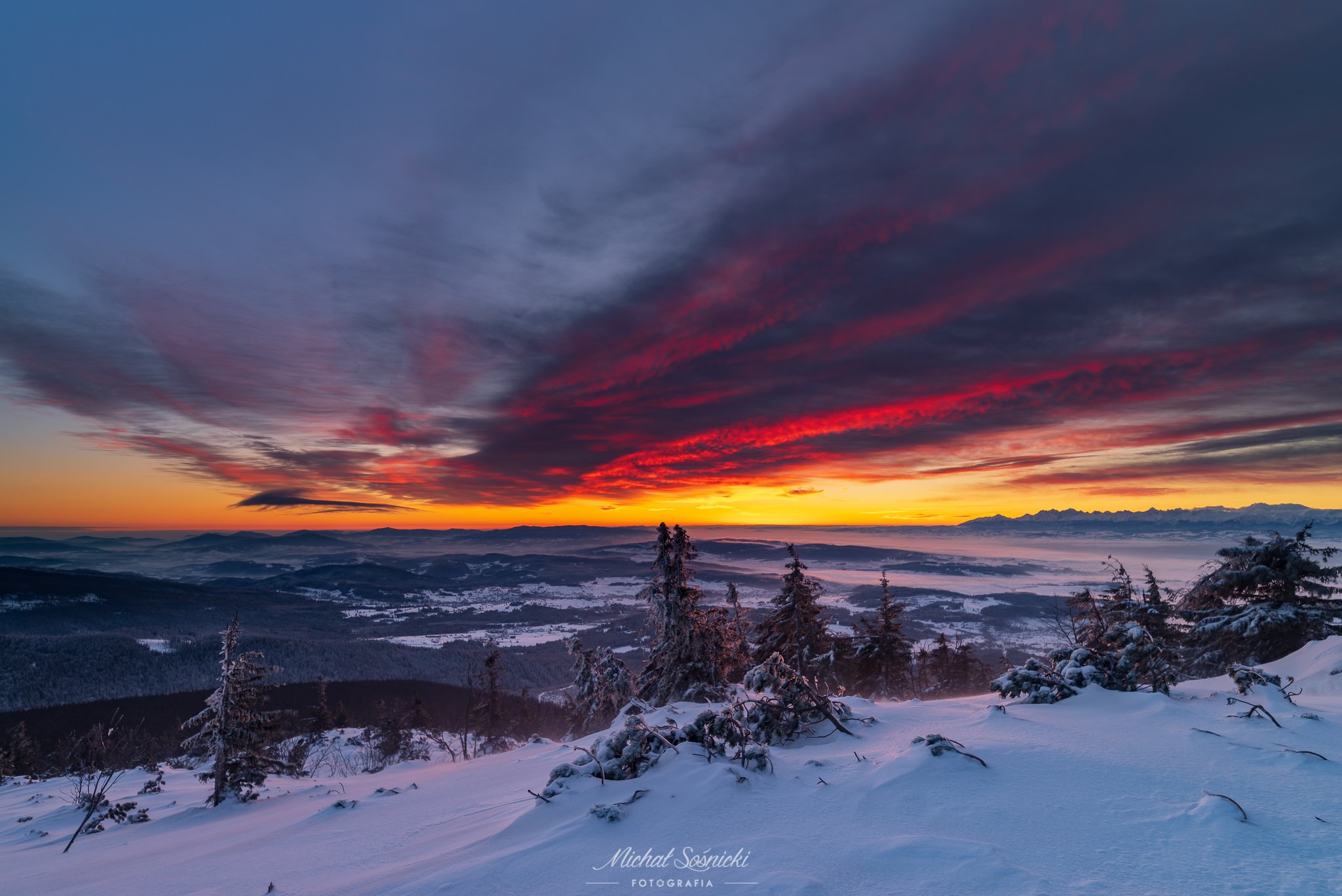 #sky #color #sunrise #amazing #best #nature #benro #benq #pentax #winter, Michał Sośnicki