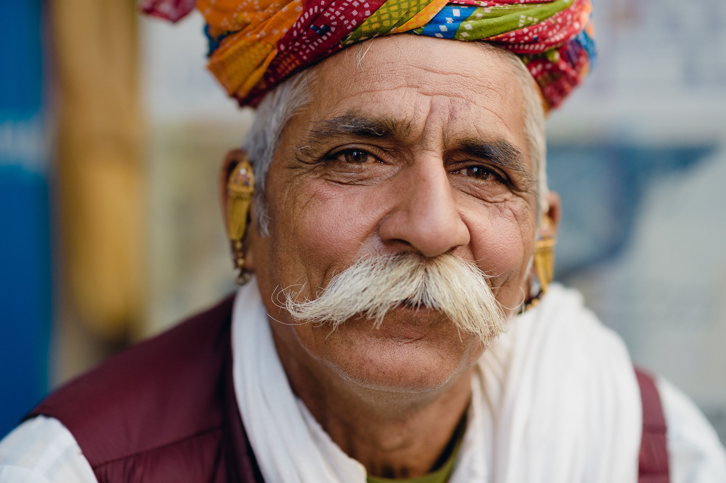 mustaches, india, portrait, man, Svetlana Magdalasova