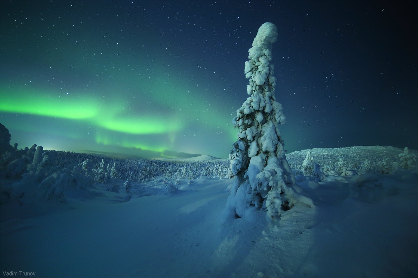 кольский, север, заполярье, северное сияние, aurora borealis, Вадим Трунов