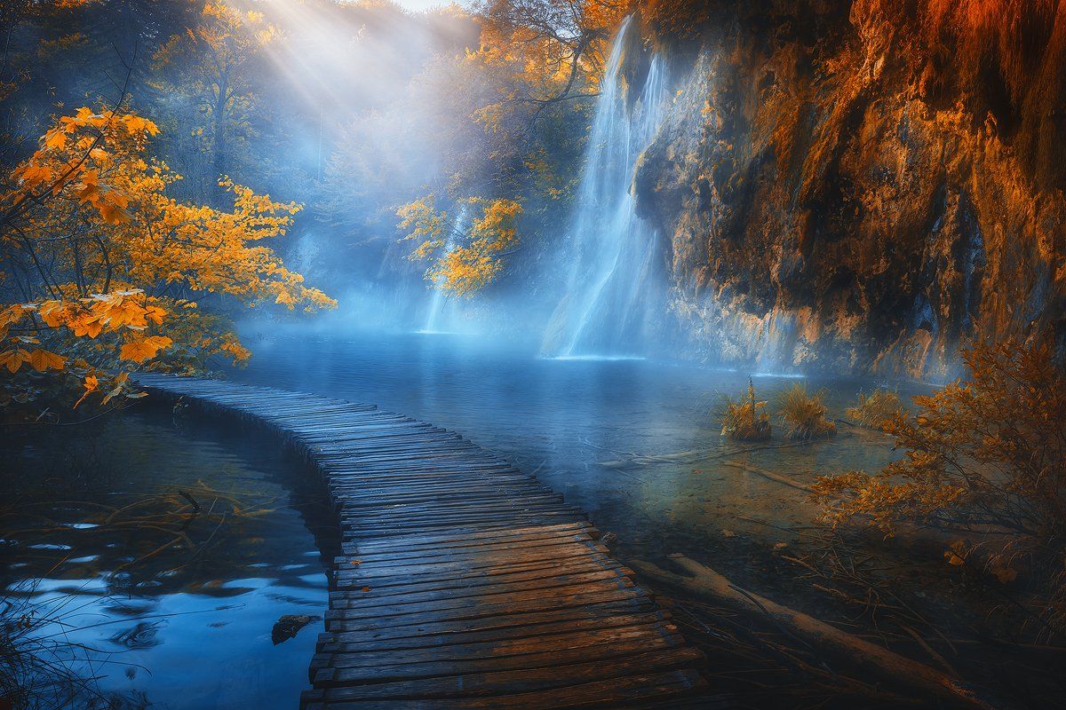 plitvice, lakes, croatia, waterfall, autumn, landscape, , Roberto Pavic