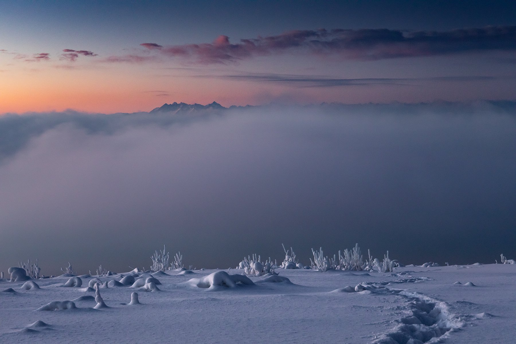 mountains, winter, poland, slovakia, morning, Michał Kasperczyk