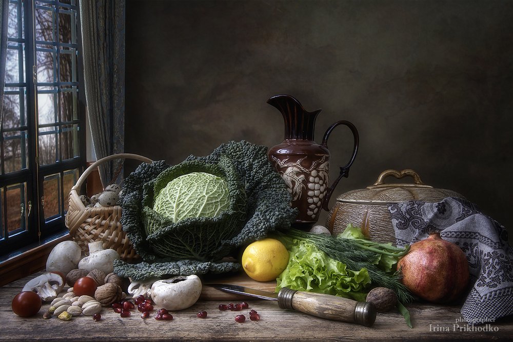натюрморт, кухня, интерьер, овощи, винтажный, фотокартина, художественное фото, Ирина Приходько