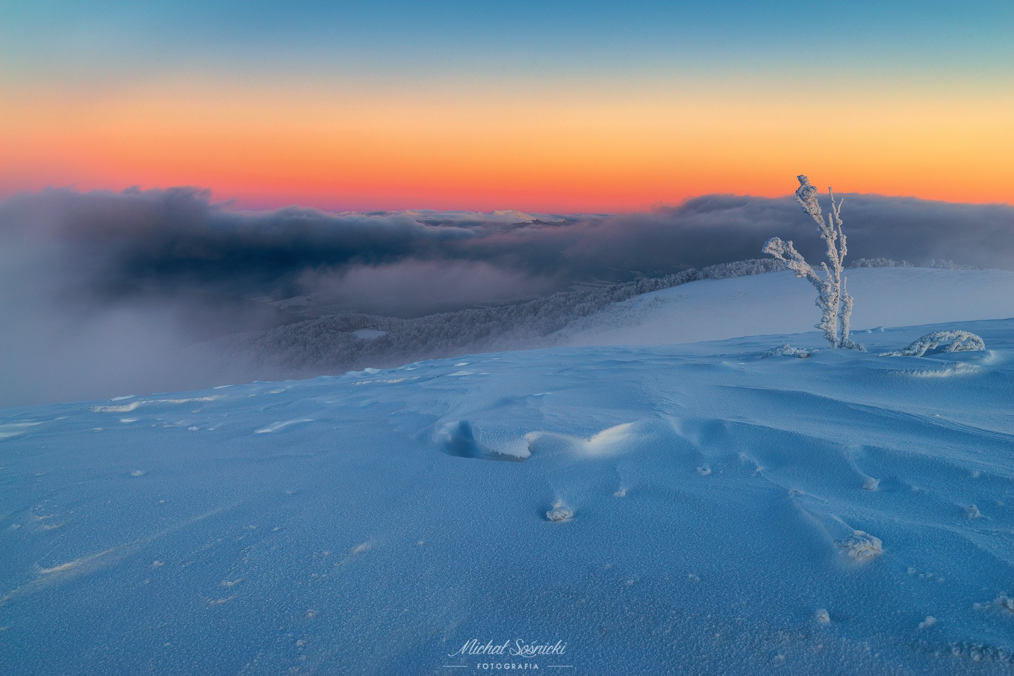 #mountains #bieszczady #winter #snow #photo #sky #poland #pentax #benro #benq, Michał Sośnicki