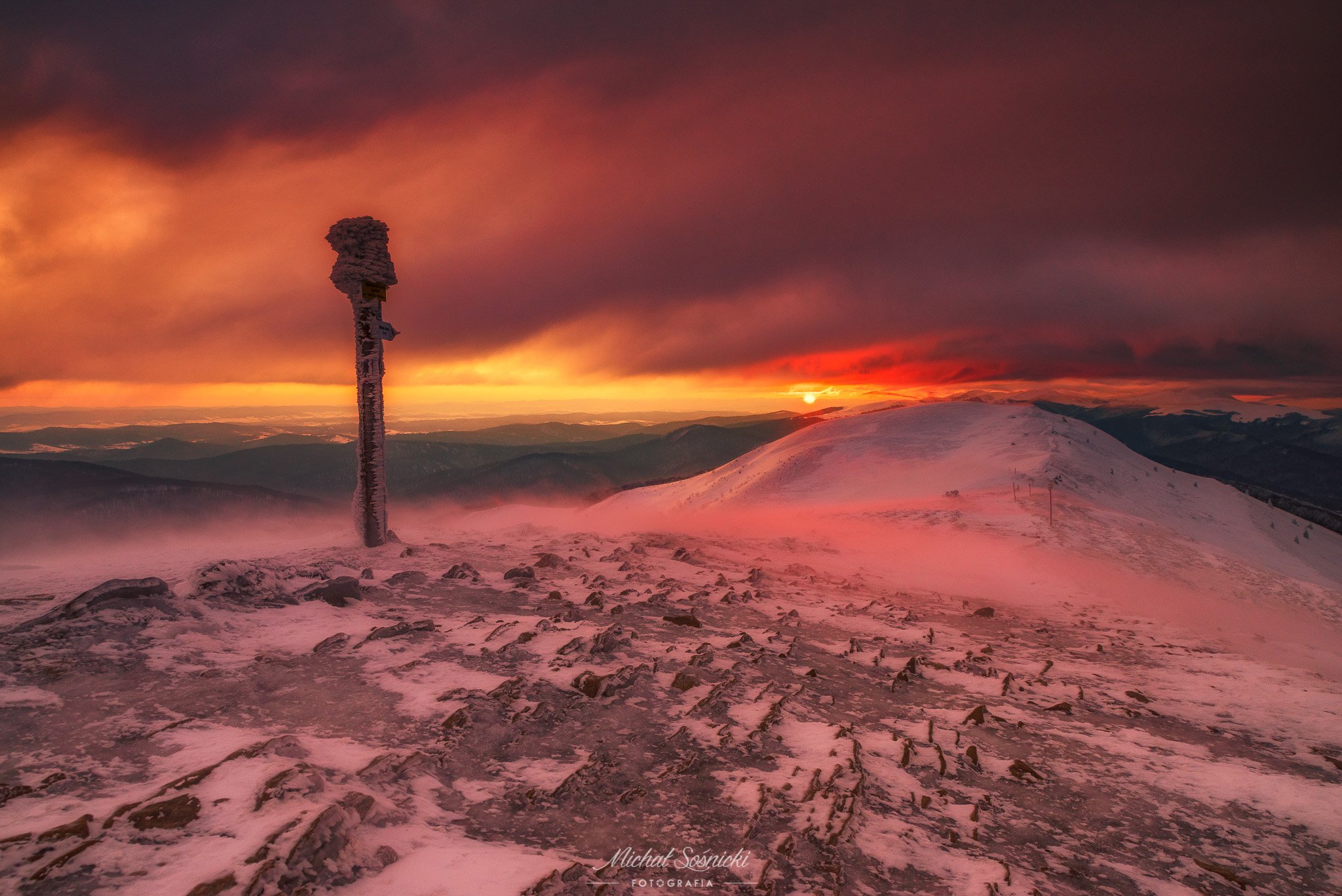 #mountains #bieszczady #winter #snow #photo #sky #poland #pentax #benro #benq #sunrise, Michał Sośnicki