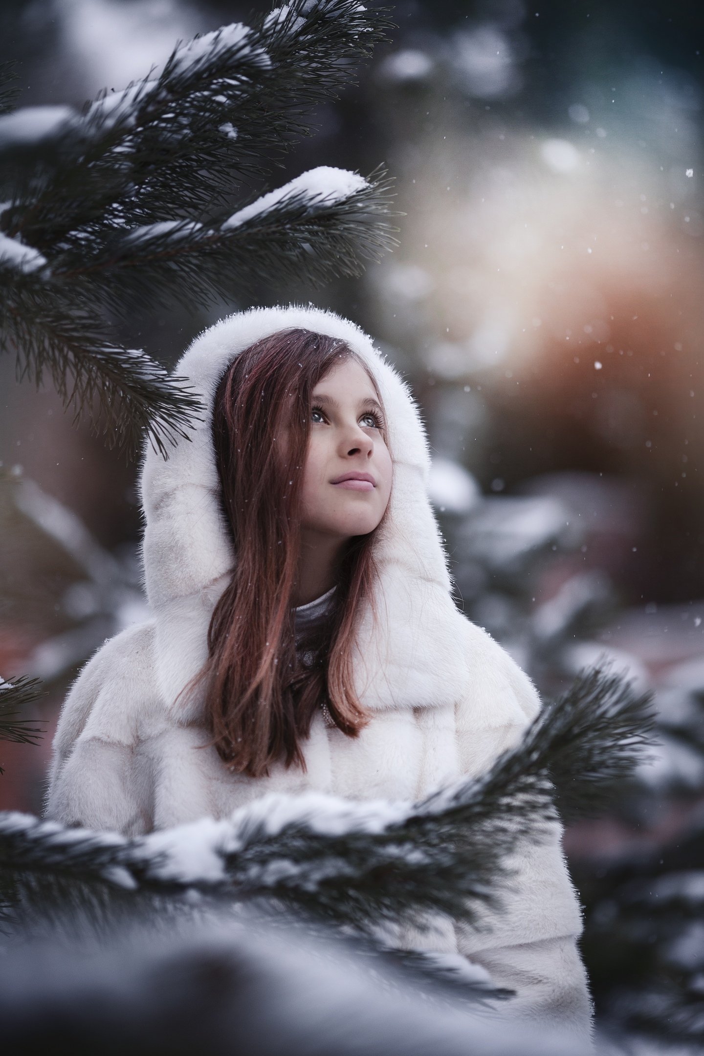 девушка, зима, снег, природа, Anna Yarkova