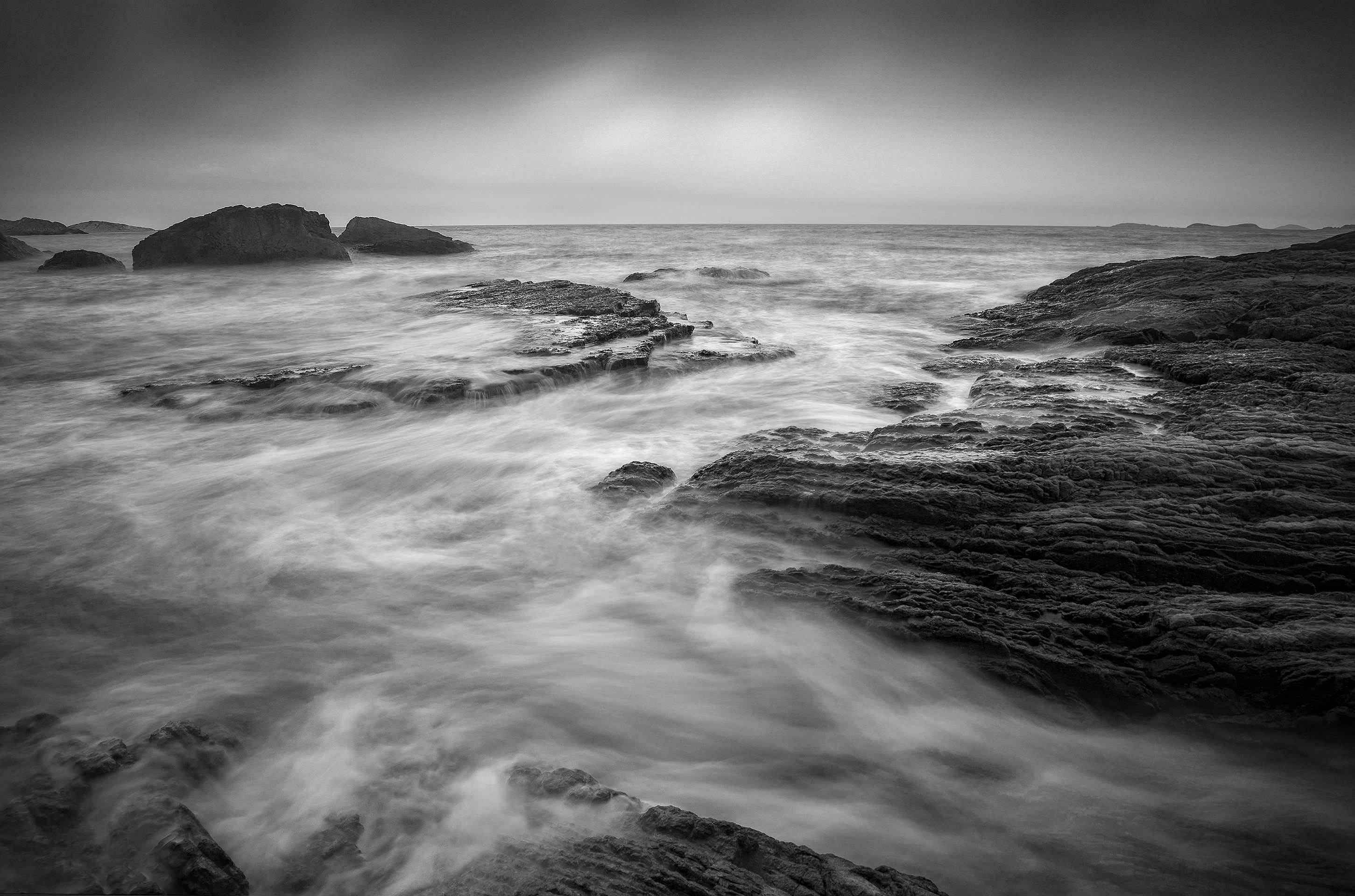 Landscapes,black & white,Travel,China,Wenzhou,reef,  Xiaolei Yang