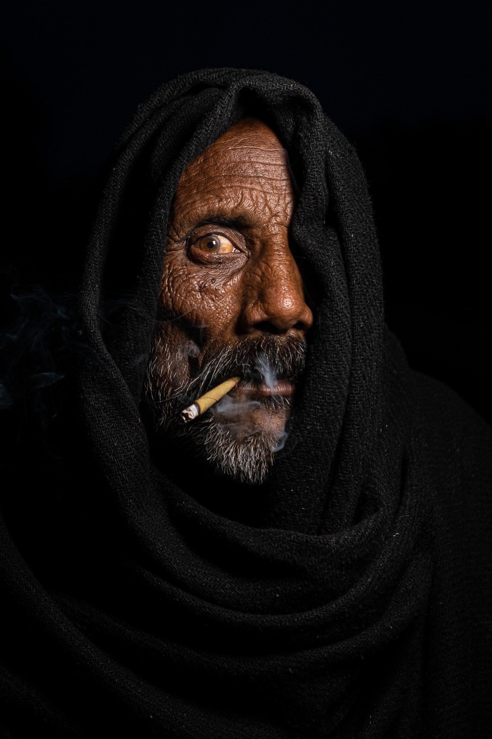 portrait smoking life style, Haider Sayed Wasi
