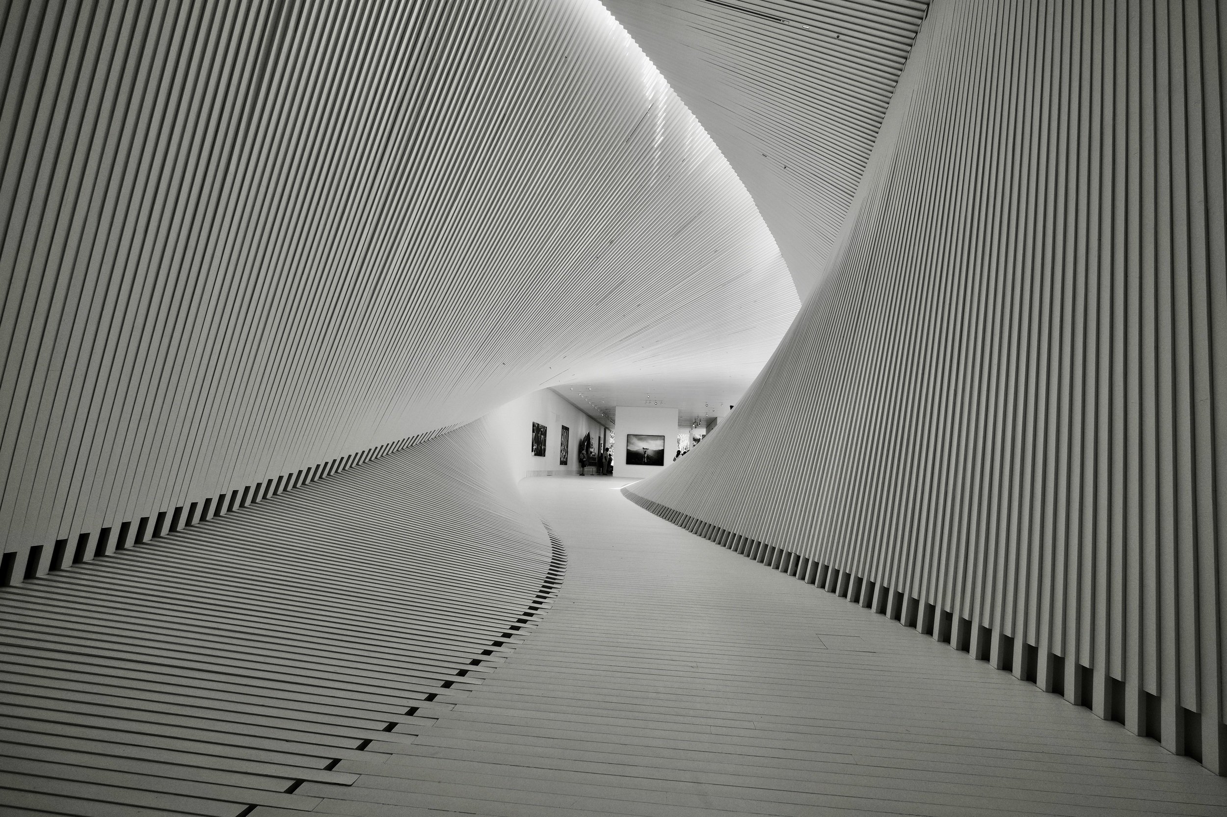 City/Architecture, Black & White, art, architecture, Norway, The Twist gallery, modern architecture, lines, light, tunnel, geometry, , Svetlana Povarova Ree