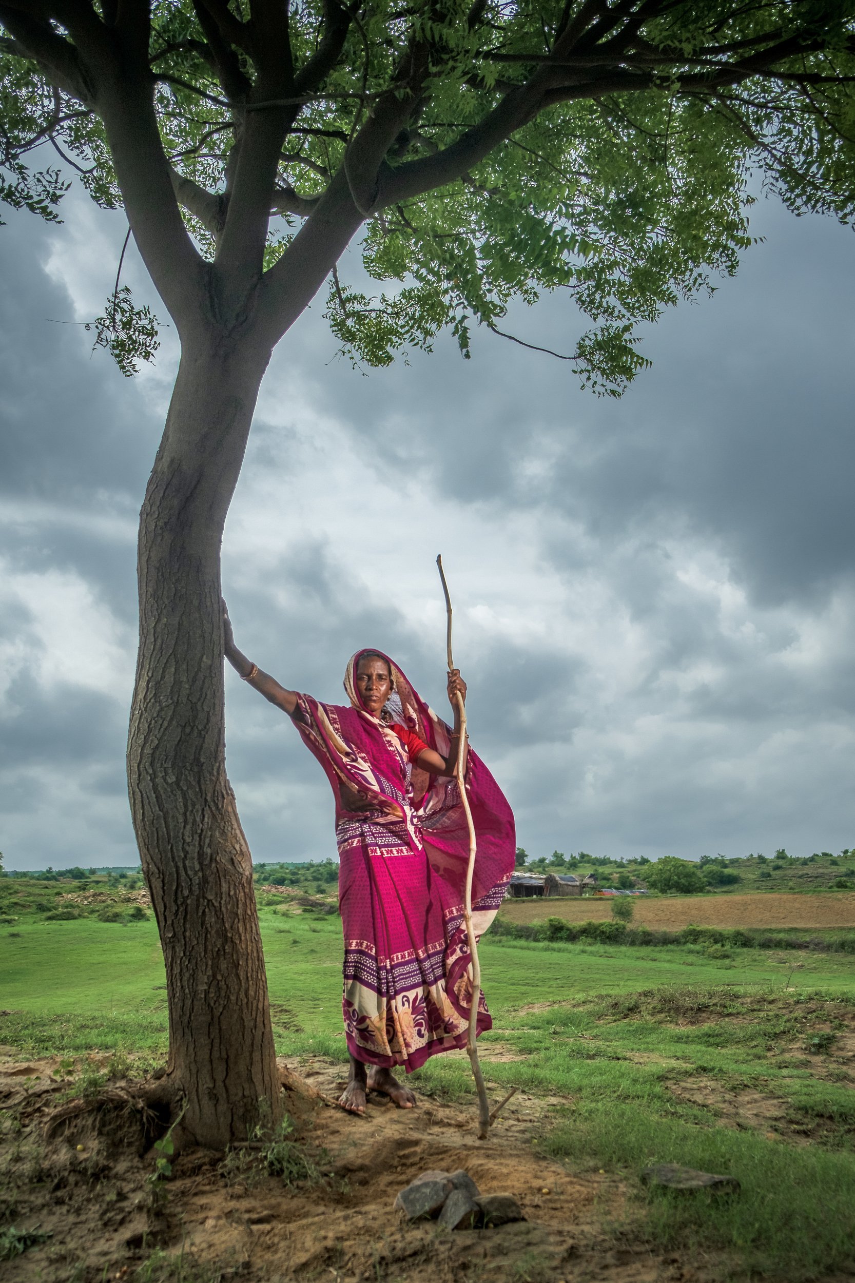 rural, lady, monsoon, Haider Sayed Wasi