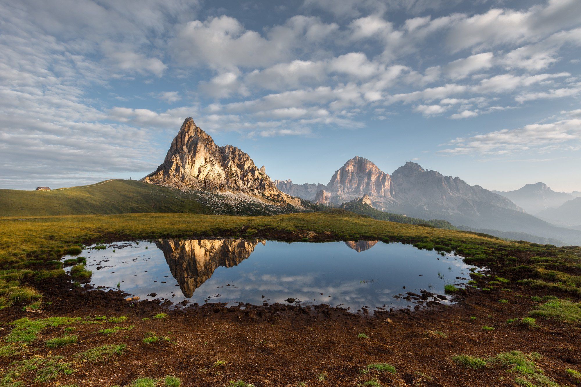 италия, доломиты, горы, облака, восход, осень, природа, landscape, italy, dolomites, sunrise, Геннадий Финенко