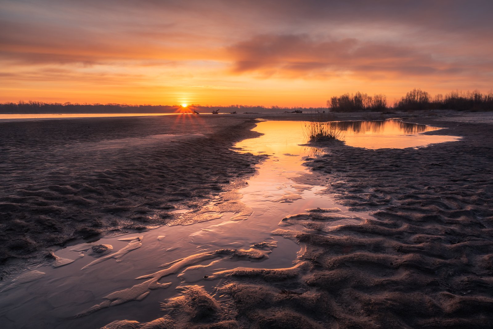 river, vistula, poland, sunrise, sand, beach, sun, water, , Artur Bociarski