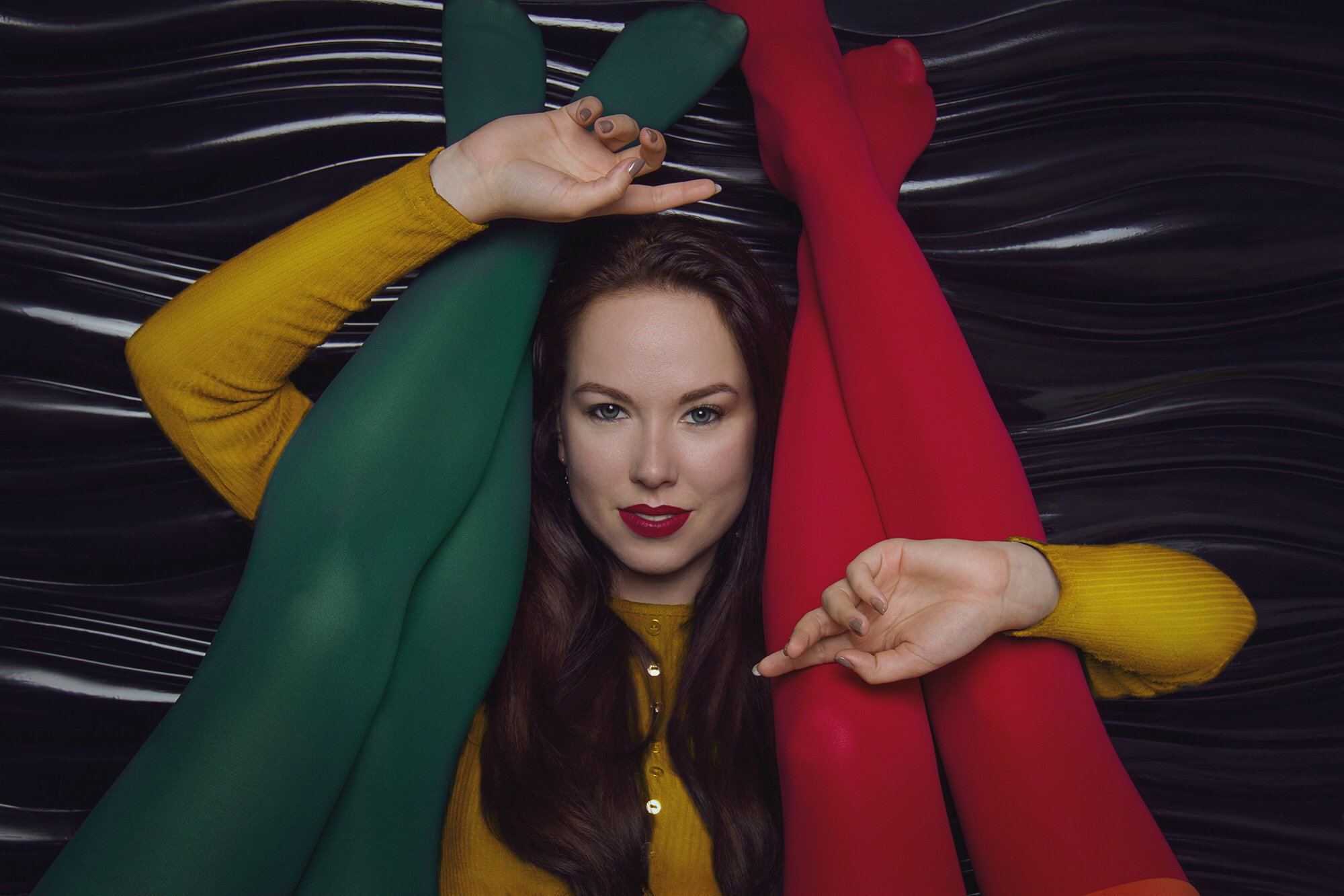 Colored, female portrait, fashion , Ксения Okdmuse