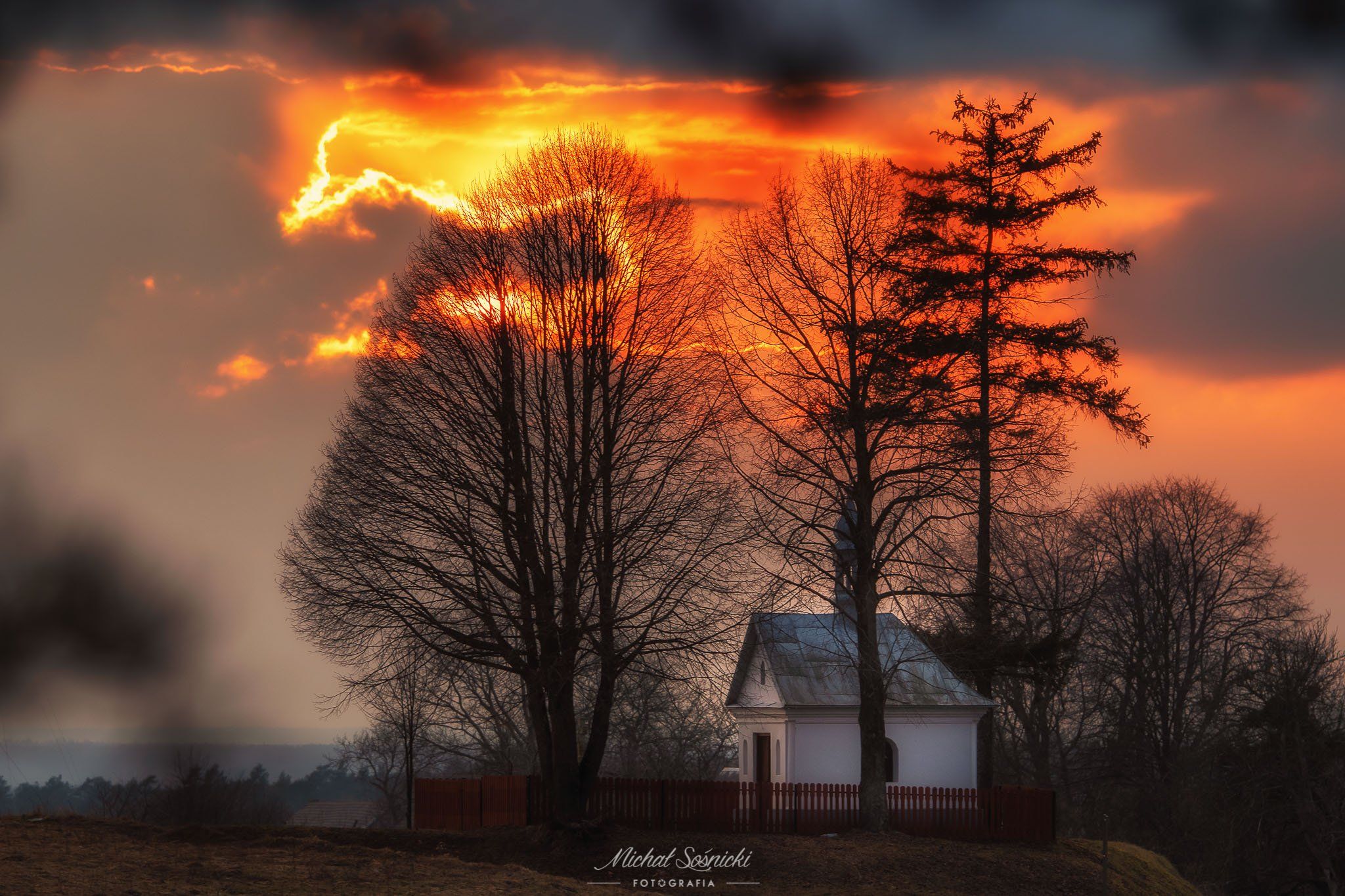 #poland #roztocze #church #sunset #sky #dramatic #nature #best #benro #benq #pentax, Michał Sośnicki