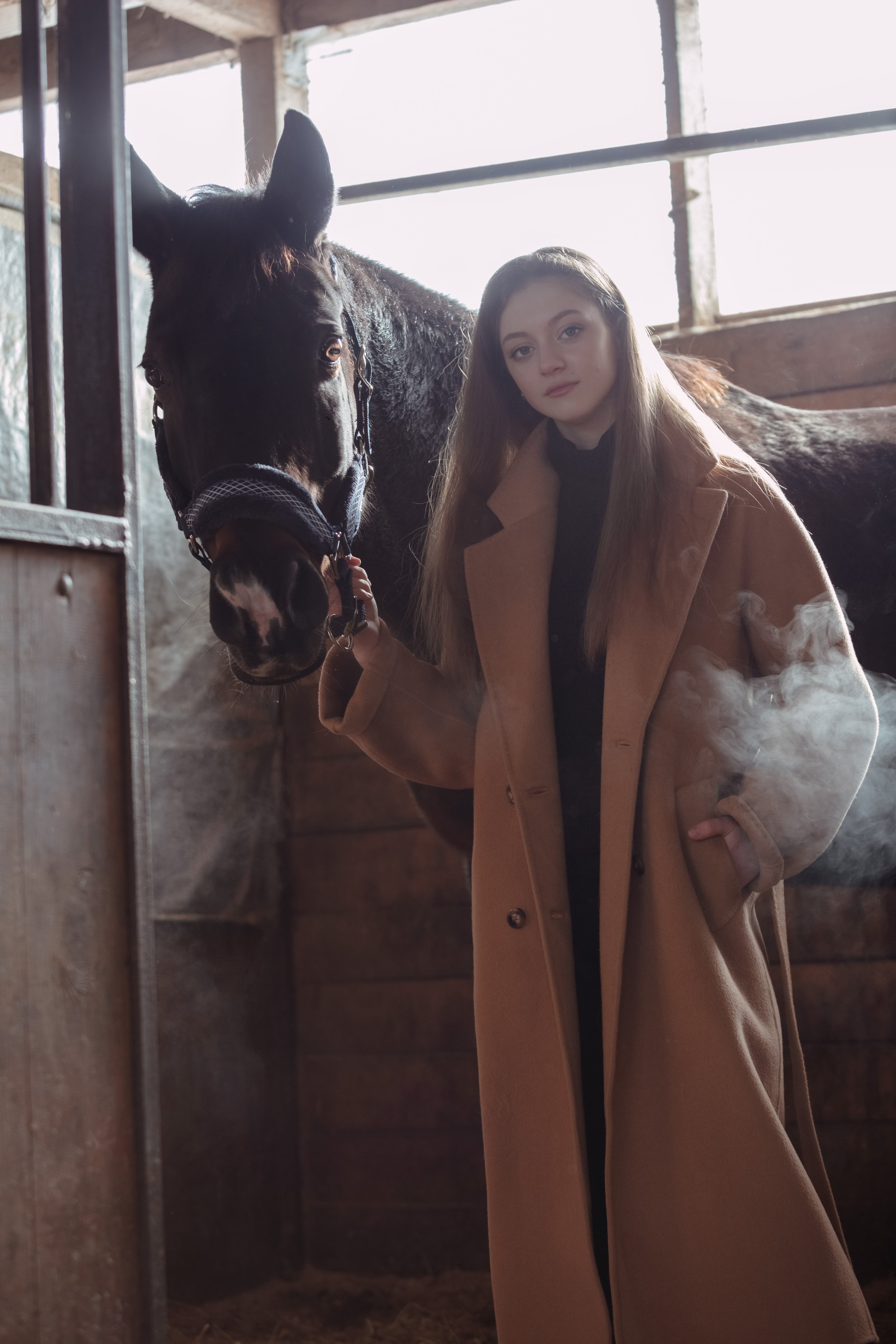 Девушка портрет конюшня лошадь красота, Наталья Галенкова