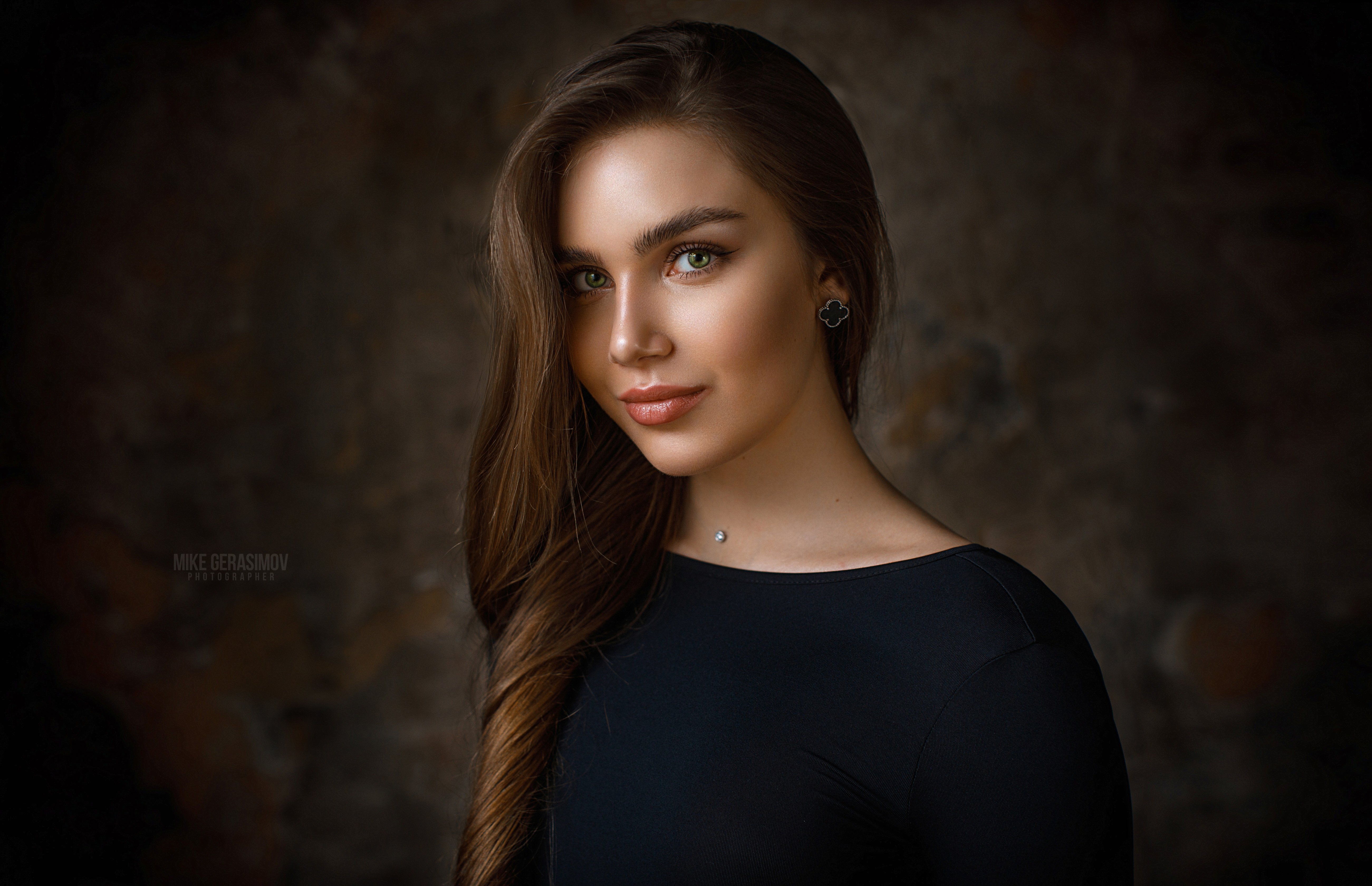 портрет девушка взгляд portrait красиво, Михаил Герасимов