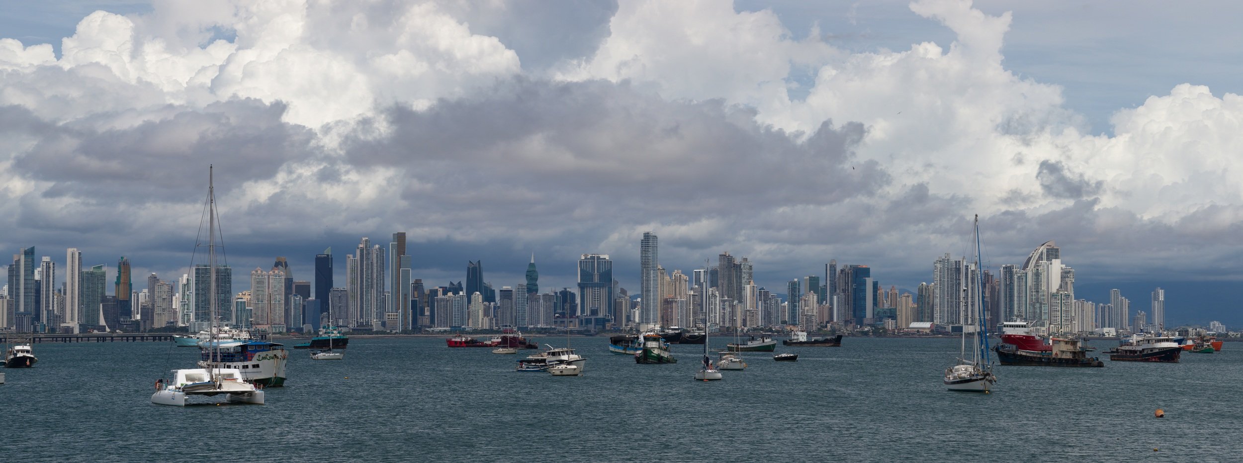 панама, панама-сити, город, океан, небо, облака, яхта, panama, panama-city, city, ocean, pacific, sky, clouds, yachts, Sindbad