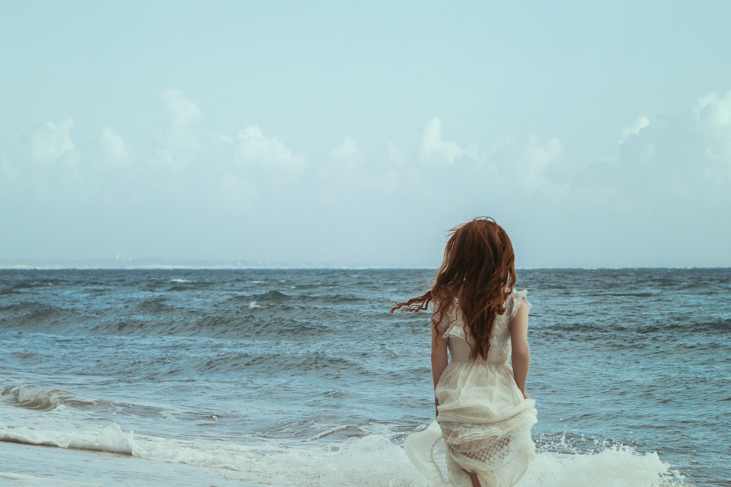 Portrait, sea, ocean, model, beauty,, Катерина Клио